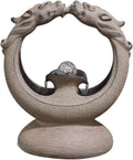 Tabletop Fountain Flowing Water Decoration for Living Room Study and Study Chinese Style Creative Fountain Water Landscape Decoration Desktop Decoration Water Fountain (Color : D)