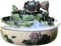 Tabletop Fountain Indoor Tabletop Water Feature Chinese Lotus and Flowing Ornaments