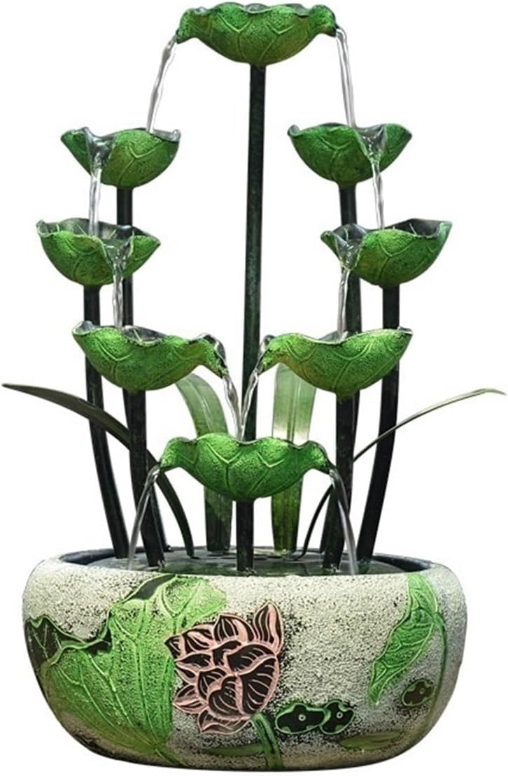 Tabletop Fountain Flowing Water Ornament Fish Tank Feature Decoration Indoor Home Office Tabletop Water Fountain