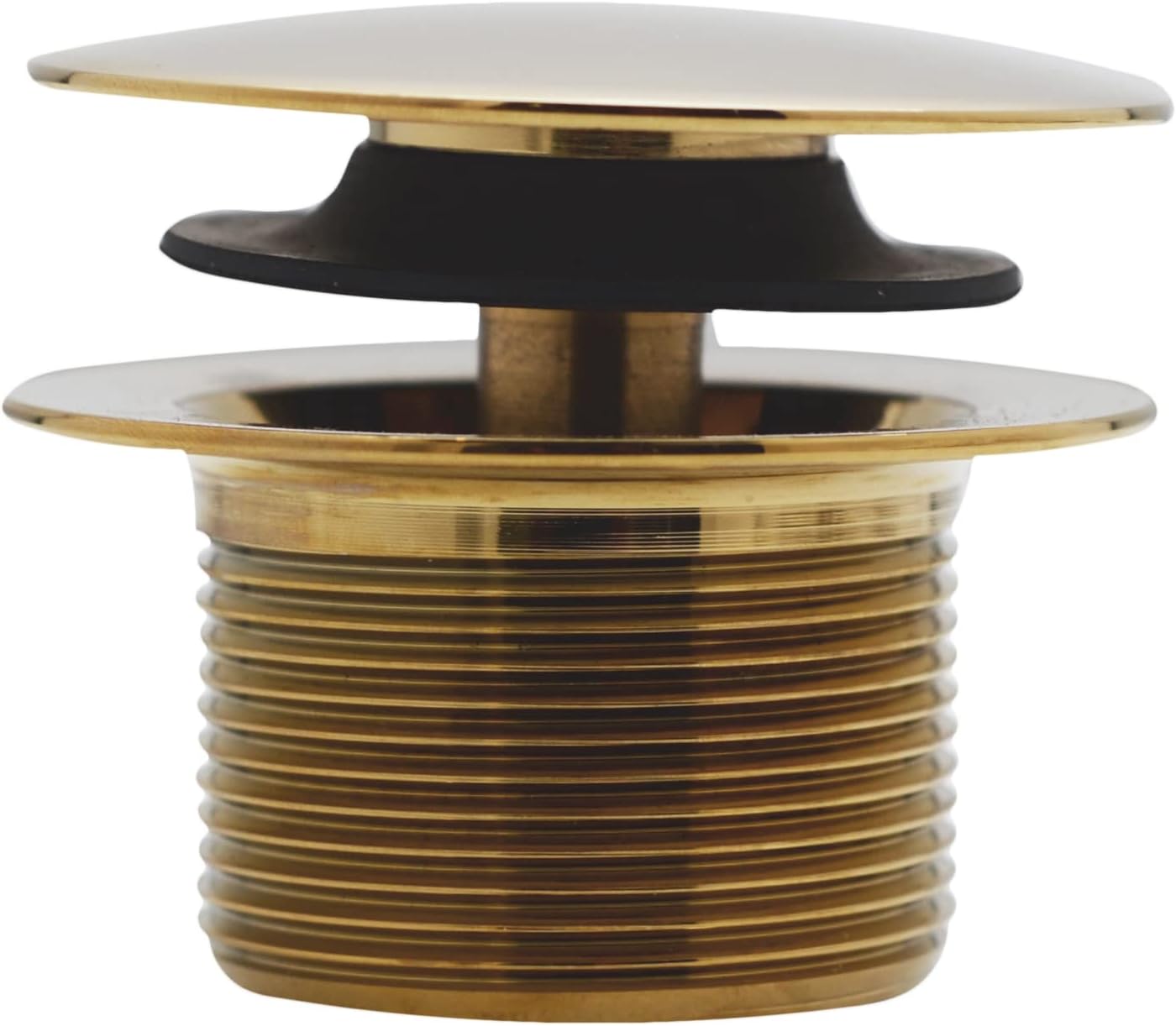 Westbrass D326HBJ-03 25' Bath Waste Assembly with Ball Joint, Tip-Toe Drain and Illusionary Overflow Faceplate, Polished Brass