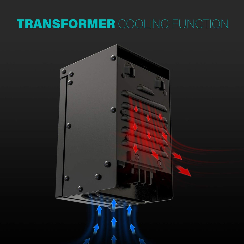 Low Voltage Transformer 300 Watt for Outdoor Landscape Lighting with Photocell Sensor Timer and Weather Shield for Spotlight Floodlight Garden Pathway Light 120V AC to 12V AC