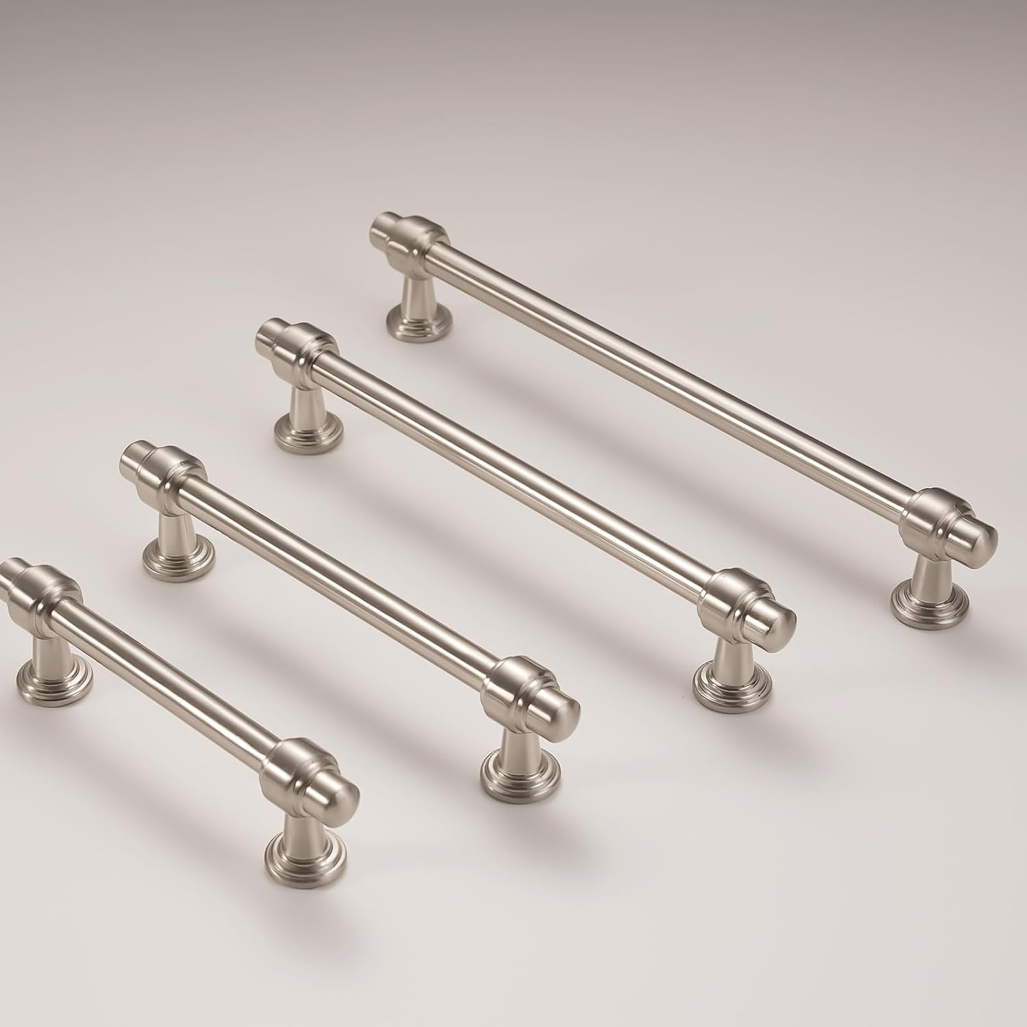 30 Pack 5 Inch Kitchen Cabinet Handles Brushed Satin Nickel Cabinet Pulls Silvery Drawer Pulls Zinc Alloy Kitchen Hardware