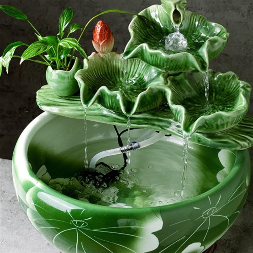 Tabletop Fountain Tabletop Fountains Home Office Desktop Decorations for Meditation Relaxation(Large)