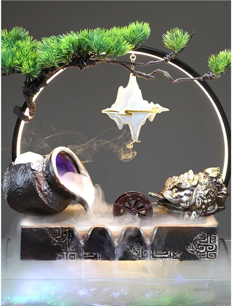 Tabletop Fountains Fish Tank Water Ornaments Living Room Rockery Landscaping Office Desktop Decoration Table Top Fountains Indoor