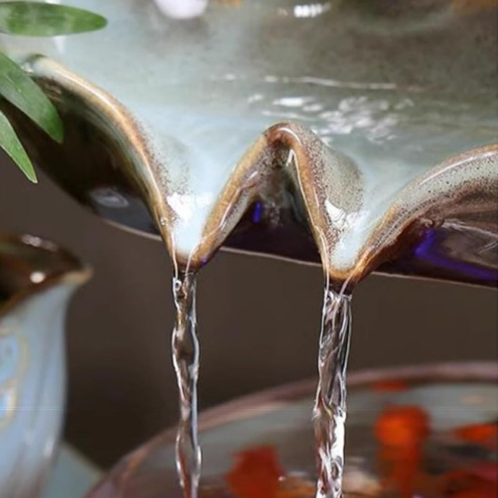Tabletop Fountain New Chinese Style Circulating Water Fish Tank Decoration Living Room Office Desktop Humidifier Water Dispenser Desktop Fountain