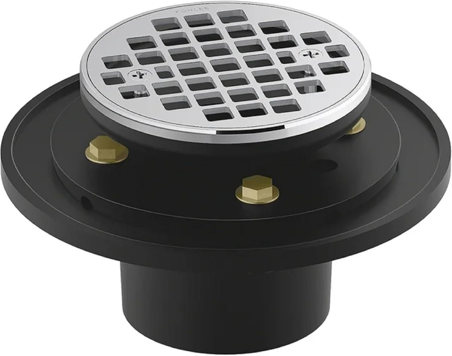 KOHLER K-22671-CP Round Design Tile-In Shower Drain