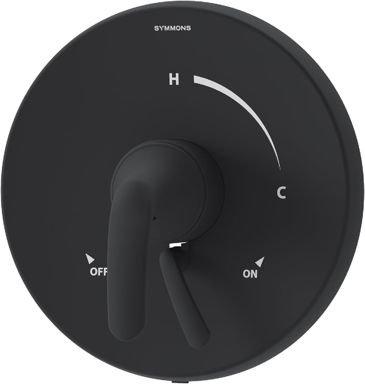 Symmons Elm Single Handle Shower Valve Trim Kit in Matte Black (Valve Not Included) - S5590MBTRM