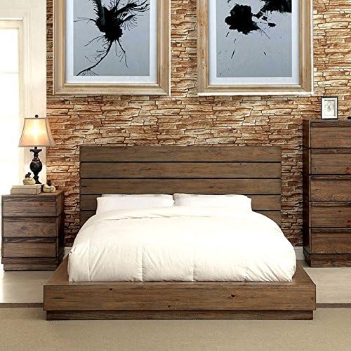 247SHOPATHOME Bedroom set, California king, Oak