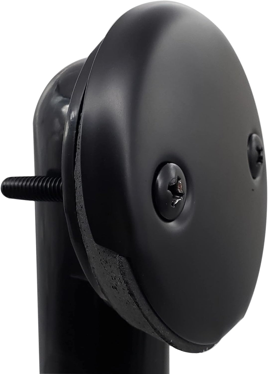 Westbrass D4931-12-62 1-1/2' x 12' Bath Waste & Overflow Assembly with Tip-Toe Drain Plug and 2-Hole Faceplate - Sch. 40 ABS Pipe, Matte Black (12-Pack)