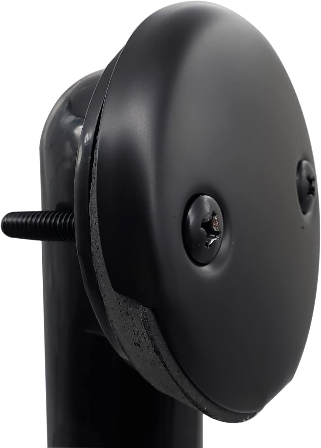Westbrass D4931-12-62 1-1/2' x 12' Bath Waste & Overflow Assembly with Tip-Toe Drain Plug and 2-Hole Faceplate - Sch. 40 ABS Pipe, Matte Black (12-Pack)