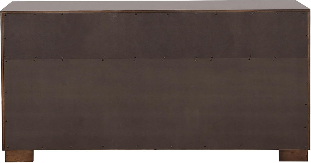 Coaster Home Furnishings Jessica Contemporary 5-Piece Bedroom Set Queen Size LED Panel Bed Frame 43-inch Headboard Cappuccino 200711Q-S5