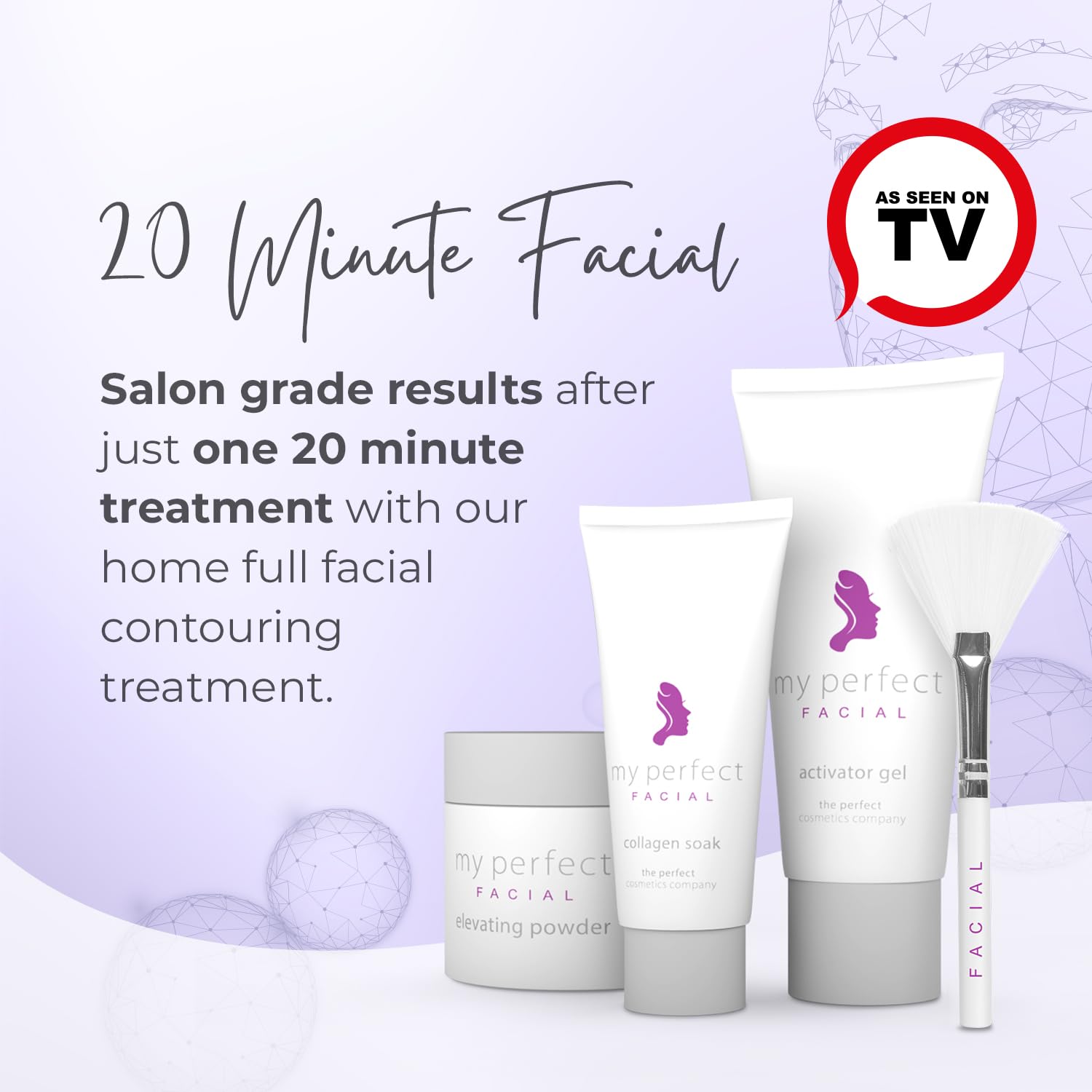 My Perfect Facial 10 Treatments - Upsize Offer by Penny Lane | Anti-Aging Facial Set | Skin Firming & Hydrating Mask | Collagen & Hyaluronic Acid Formula | Helps Smooth & Refresh Skin | As Seen on TV