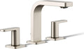 Kohler K-23484-4K-BN Parallel Widespread Bathroom Sink Faucet, 1.0 GPM, Lever Handles, Vibrant Brushed Nickel
