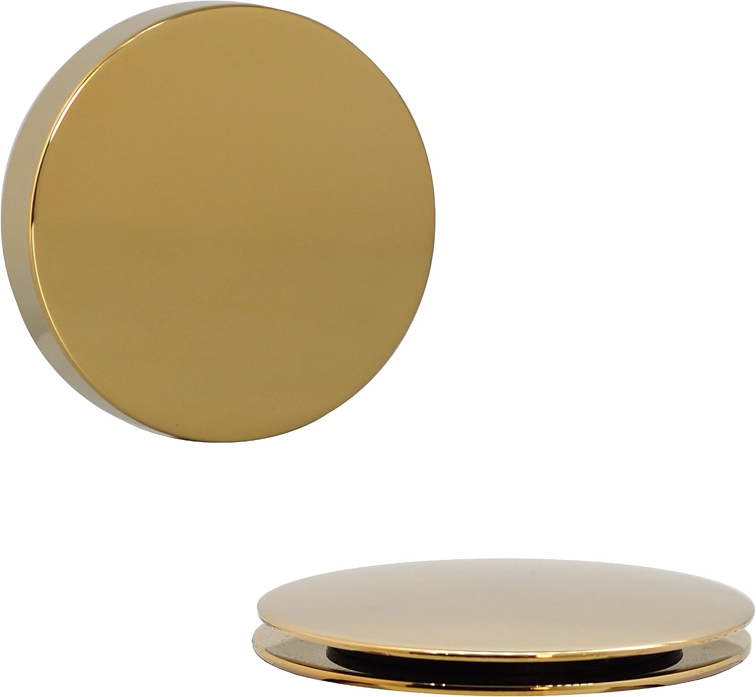 Westbrass D50P27SRE-01 27' Cable Drive Bathtub Drain Trim with Rotary Overflow Cover Knob, Pop-Up Stopper Sch. 40 PVC Fittings, Polished Brass