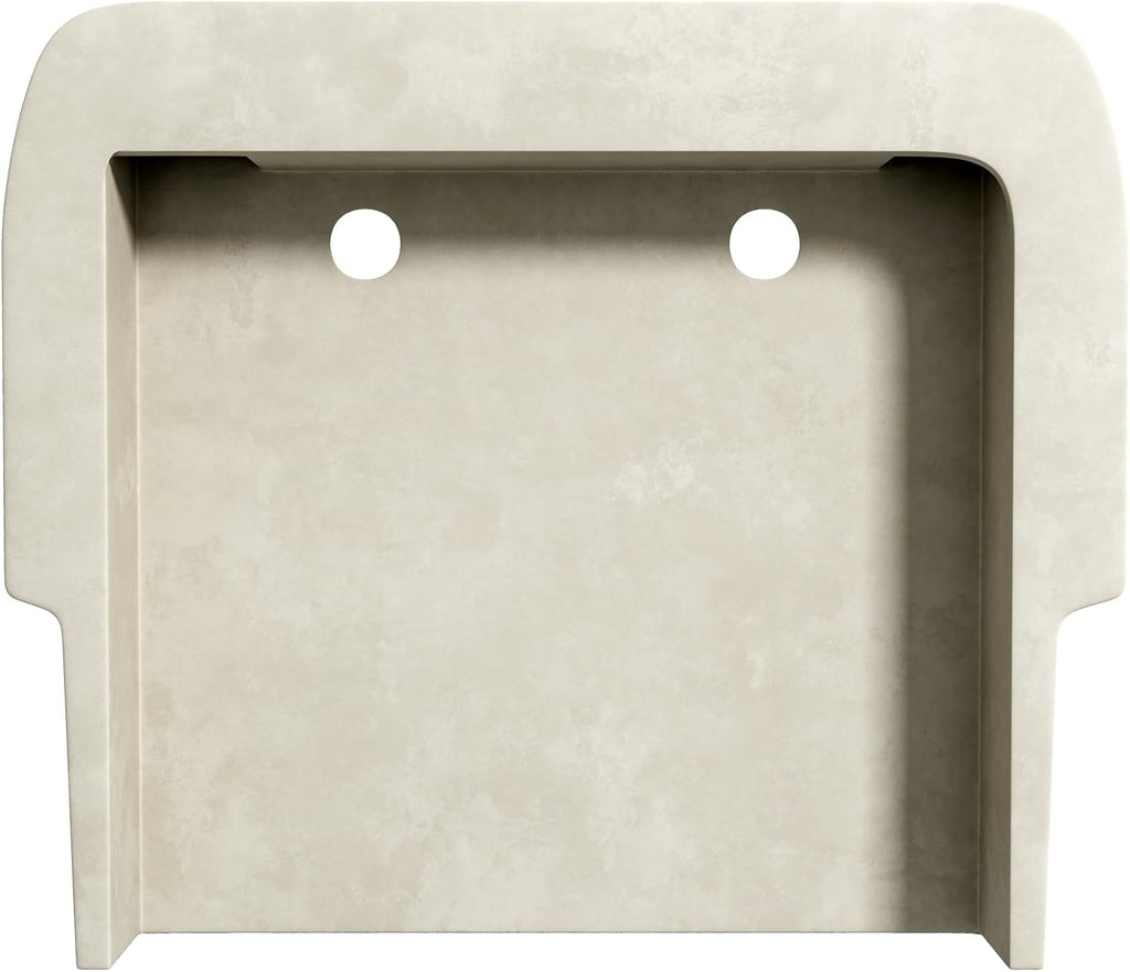Eridanus 21 Inch Utility Sink, Wall Mounted Farmhouse Bathroom Sink, Modern Laundry Sinks Above Counter, 21' x 16' x 18.5' Floating Porcelain Ceramic Tub High Back for Garage, Washing Room, Kitchen