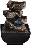 Tabletop Fountain Rockery Circulating Water Fountain Desktop Small Decoration Home Living Room TV Cabinet Porch Decoration Desktop Fountain (Color : 06)