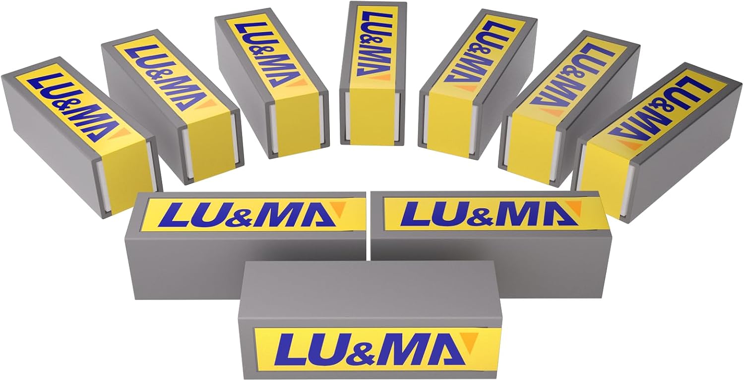 LU&MN Carbide Scraper Replacement Blades, 2.38' / 60×12×1.5mm Double-Edged Reversible Blades, Fits Most Handheld Paint, Glue& Grout Scrapers, 100Pieces