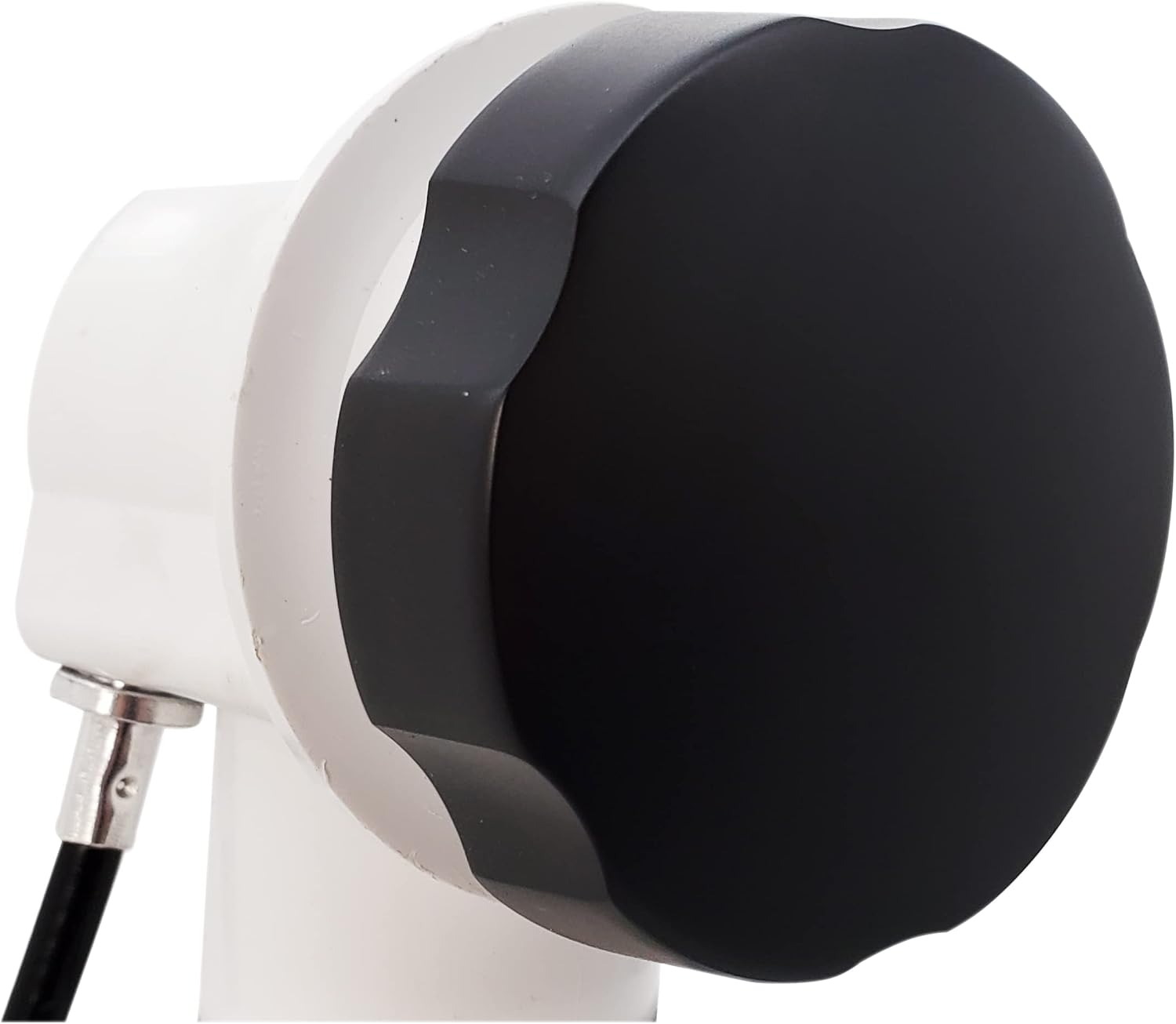 Westbrass A50P45-62 45' SCH. 40 PVC Cable Driven Bath Drain Trim Kit with Rotary Overflow Cover Knob and Pop-Up Stopper, Matte Black