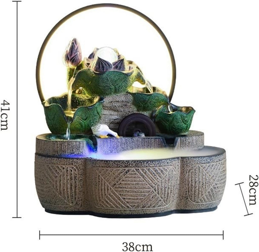 Tabletop Fountain Fountain Water Feature Desktop Fountains for Meditation Relaxation Home Office Decor