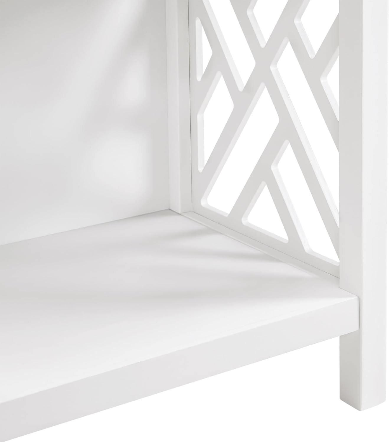 Alaterre Furniture Coventry Bench Stool with Cushion - Pine Wood Bench for Entryway or Bathroom Storage - Use as Shoe Rack, Vanity Chair and More (White)