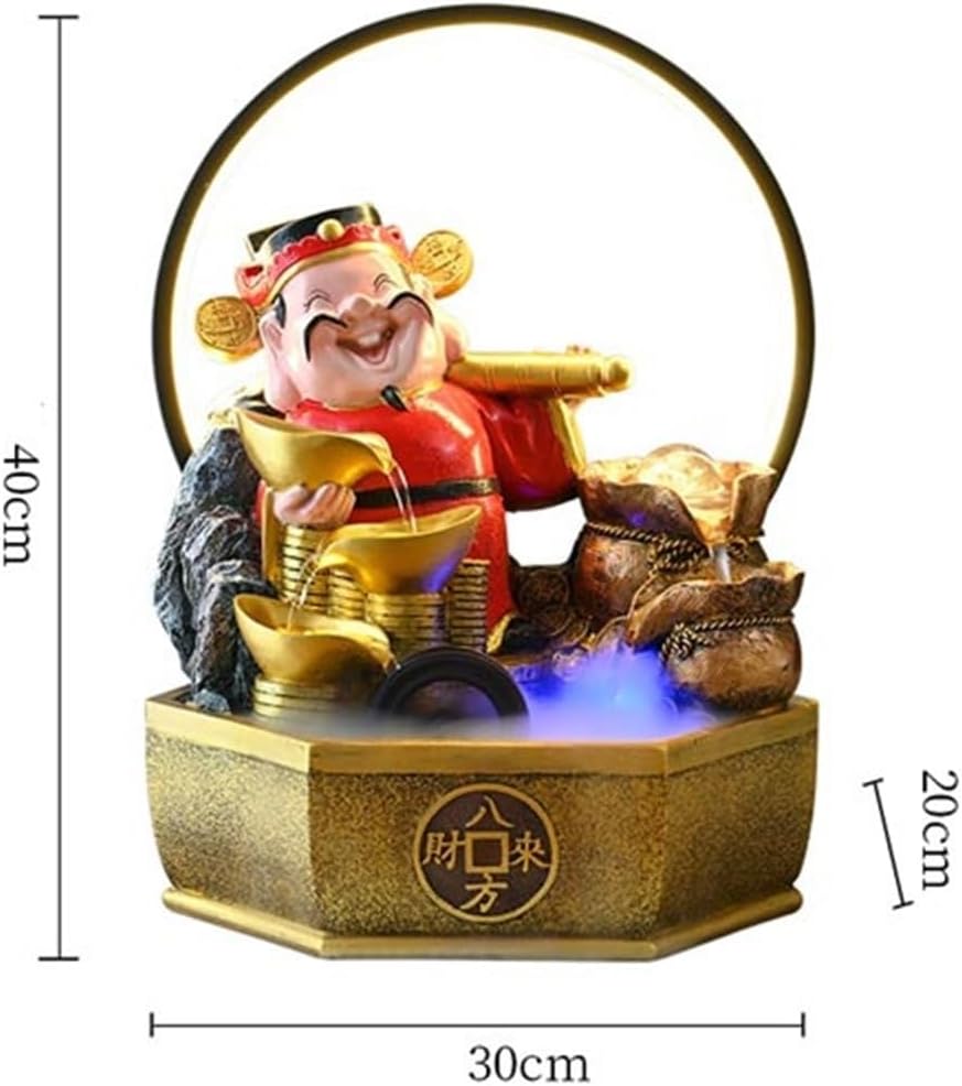 Tabletop Fountain Feng Shui Relaxation Desktop Fountain for Home and Office Indoor Spaces Decor