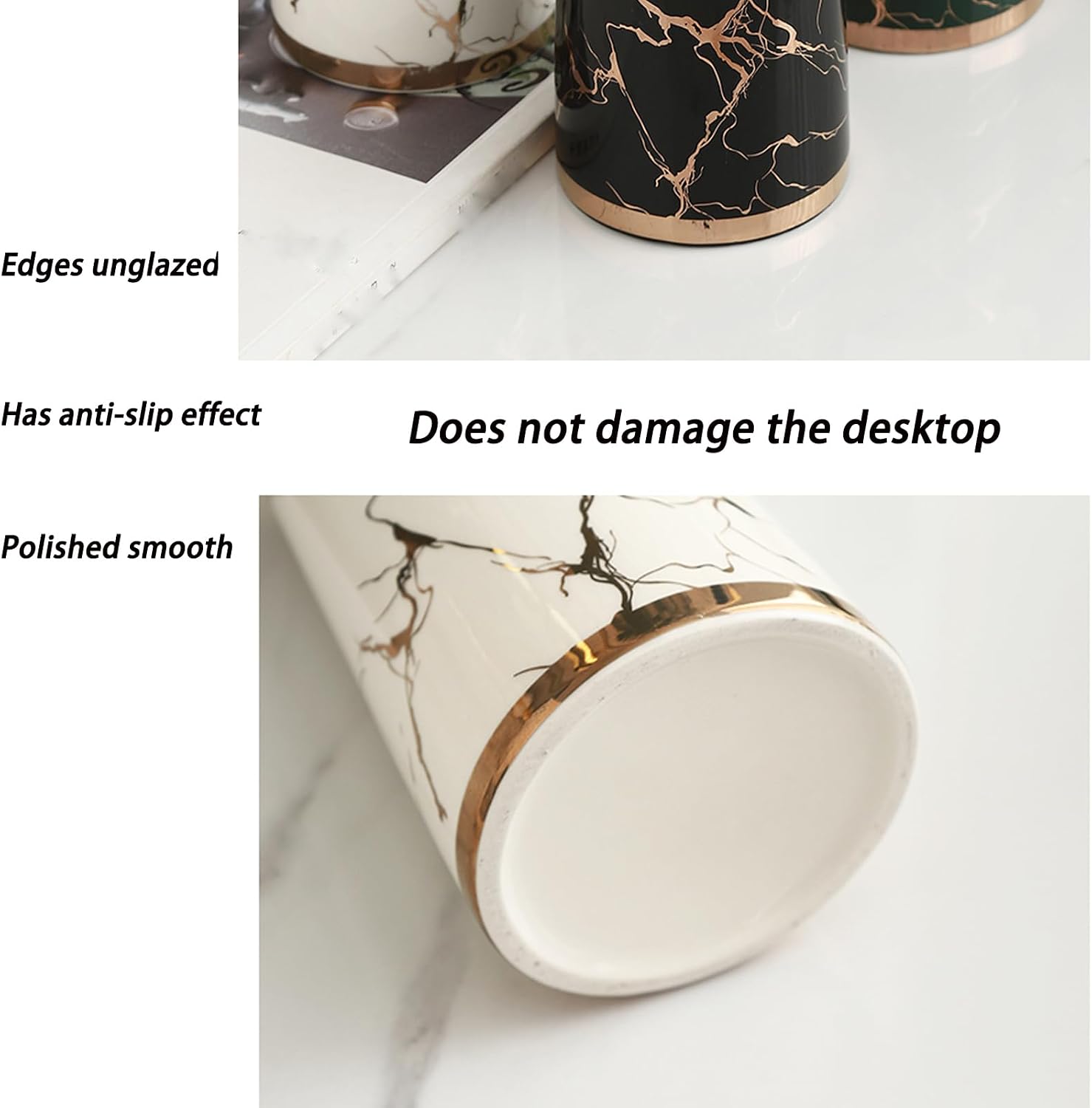 Ceramic Shampoo Conditioner Dispenser,Marble Pattern Refillable Empty Lotion Liquid Soap Pump Bottle,Pump Dispenser Bottles,for Bathroom Countertop,Green