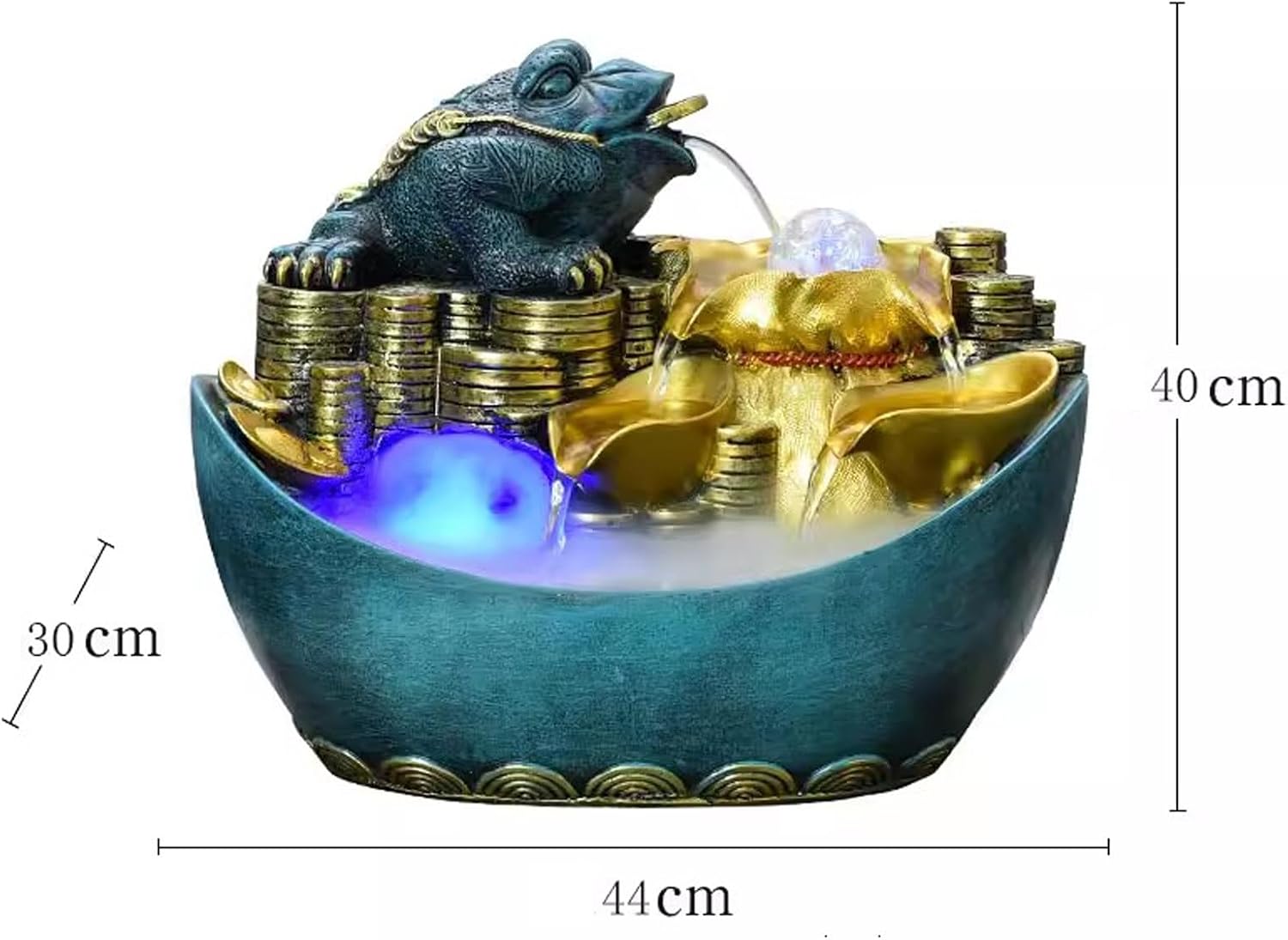 Tabletop Fountain PiXiu Flowing Water Fountain Decoration Living Room Office Desktop Decoration Opening Moving Home Gift Home Decoration Desktop Decoration Desktop Fountain (Color : A, Size : L)