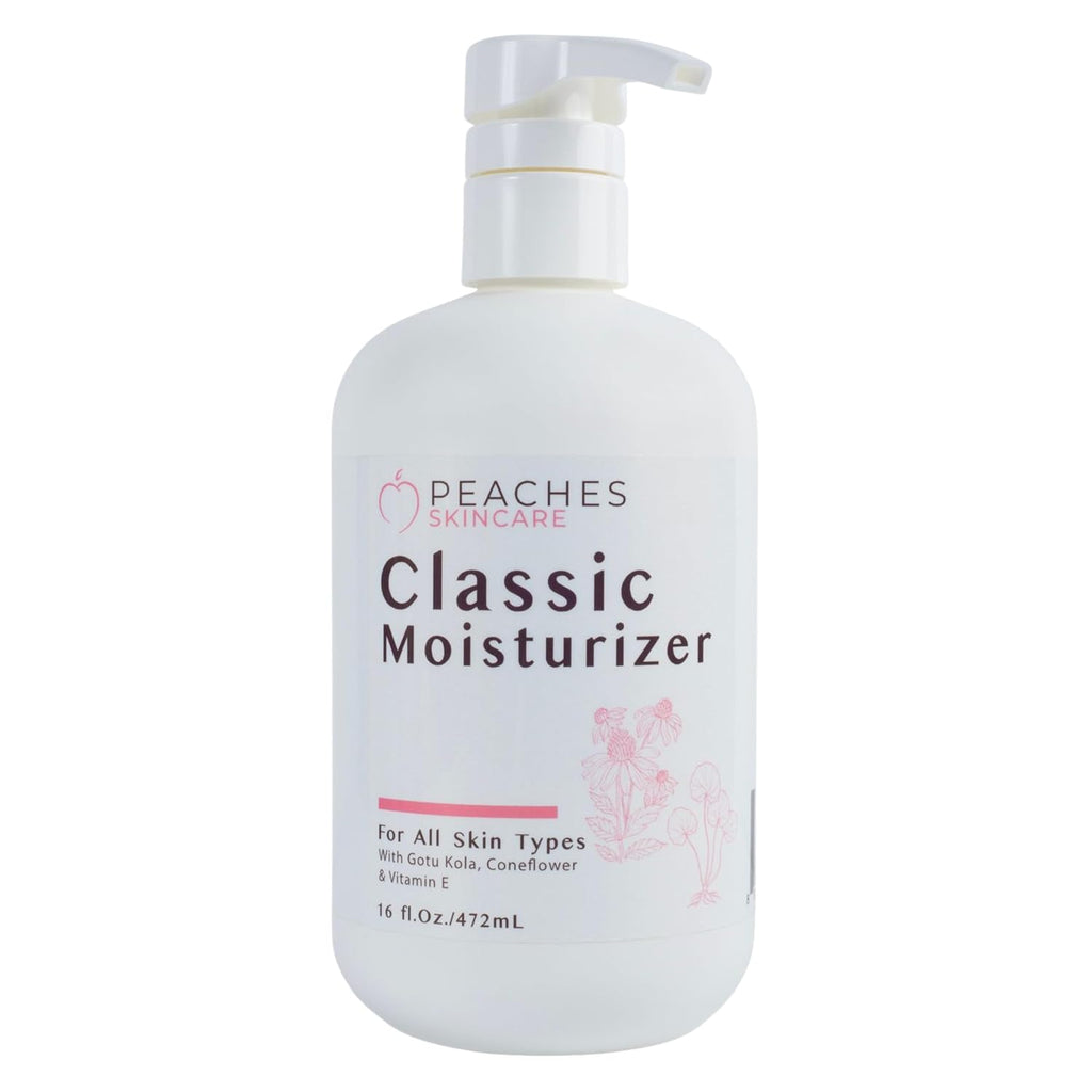 Hydrating Vegan Moisturizer with Vitamin E, Gotu Kola, and Pineapple – Age-Defying Face Cream for All Skin Types – Classic Moisturizer (16 oz)