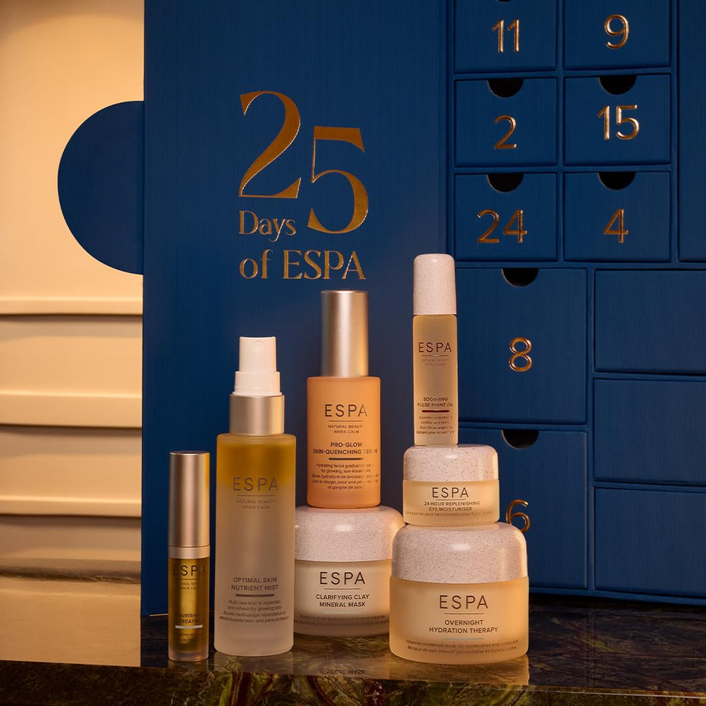 ESPA 25‑Piece Luxury Spa Beauty Gift Set Worth $874 | Luxury Beauty Spa Gift Set Includes Skincare, Essential Oils, Haircare, Bath & Body Care, Scrunchie & Candle