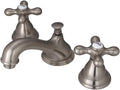 Kingston Brass KS5561AX Royale Widespread Lavatory Faucet with Metal Cross Handle, Polished Chrome