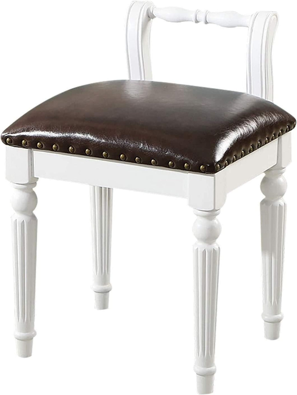 Vanity Stool Chair Dressing Chair Makeup Dressing Dressing Table Stool,Vanity Dressing Table Chair,Ergonomics Bedroom Makeup Table Stool for Bedroom Furniture Wooden Legs Low Back