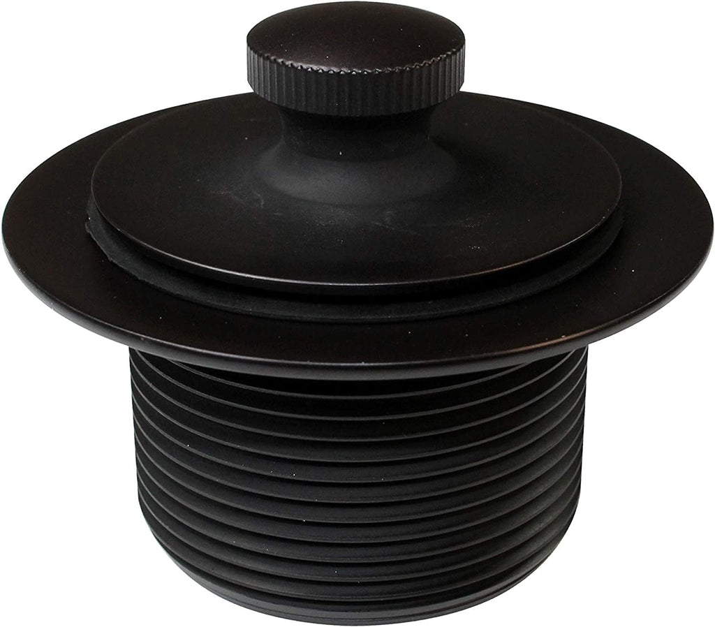 Westbrass 494244H-4-12 SCH. 40 PVC Bath Waste & Overflow Assembly with Illusionary Faceplate and Lift & Turn Drain Plug, 4-Pack, Oil Rubbed Bronze