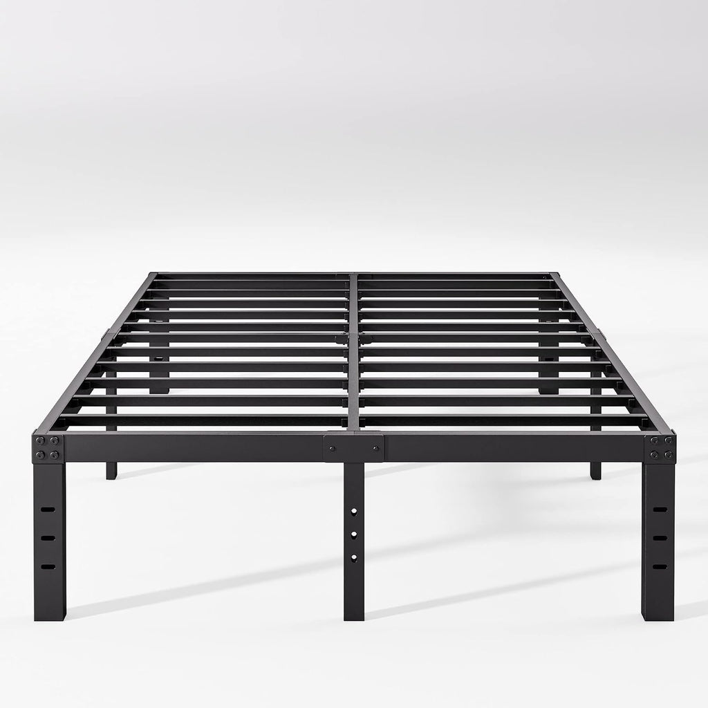 14 Inch California King Bed Frames No Box Spring Needed, Metal Platform Cal King Bed Frame, Heavy Duty, Easy Assembly and Noise Free, Black