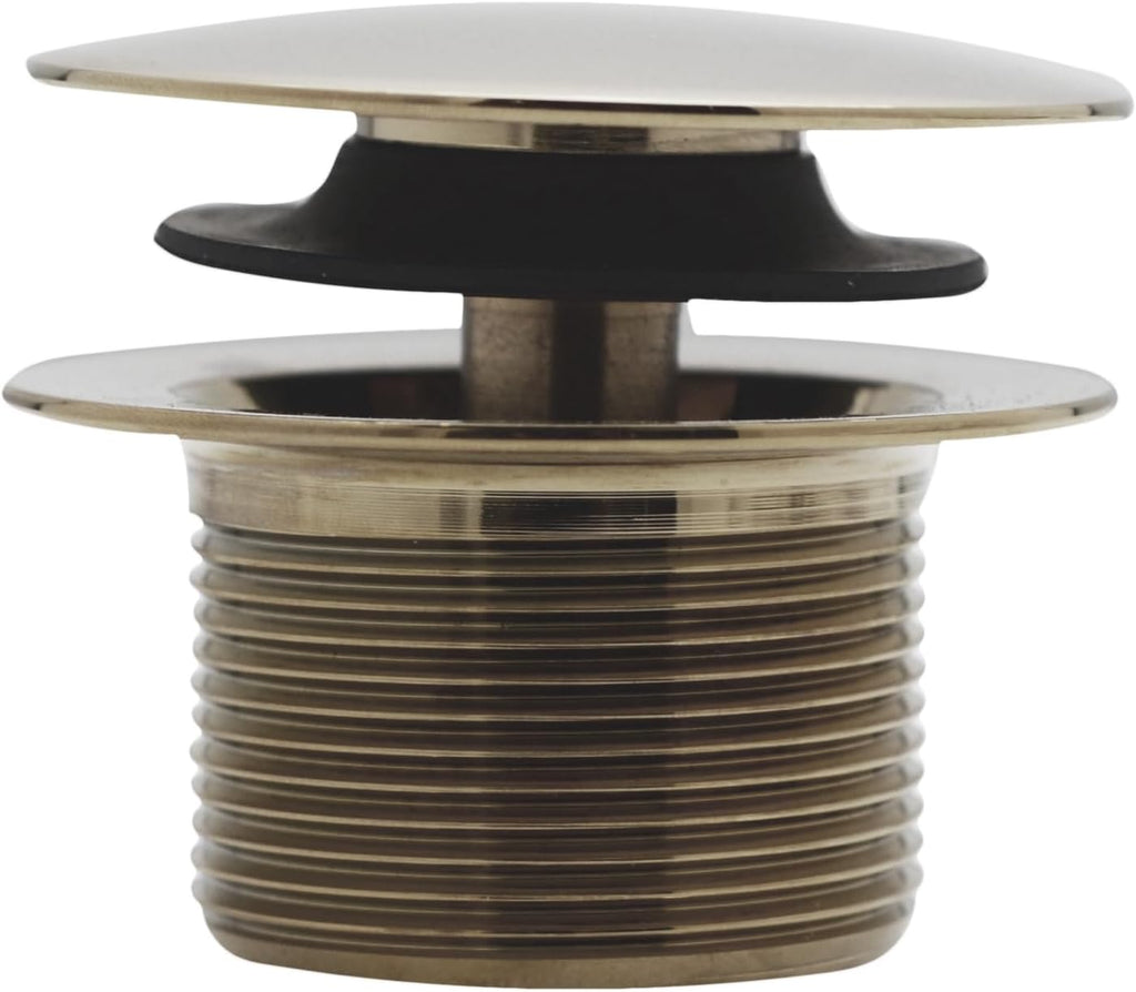 Westbrass D493244LD-4-05 19' Bath Waste Assembly with Tip-Toe Drain Plug and Linear Overflow Faceplate - Sch. 40 PVC, Polished Nickel (4-Pack)