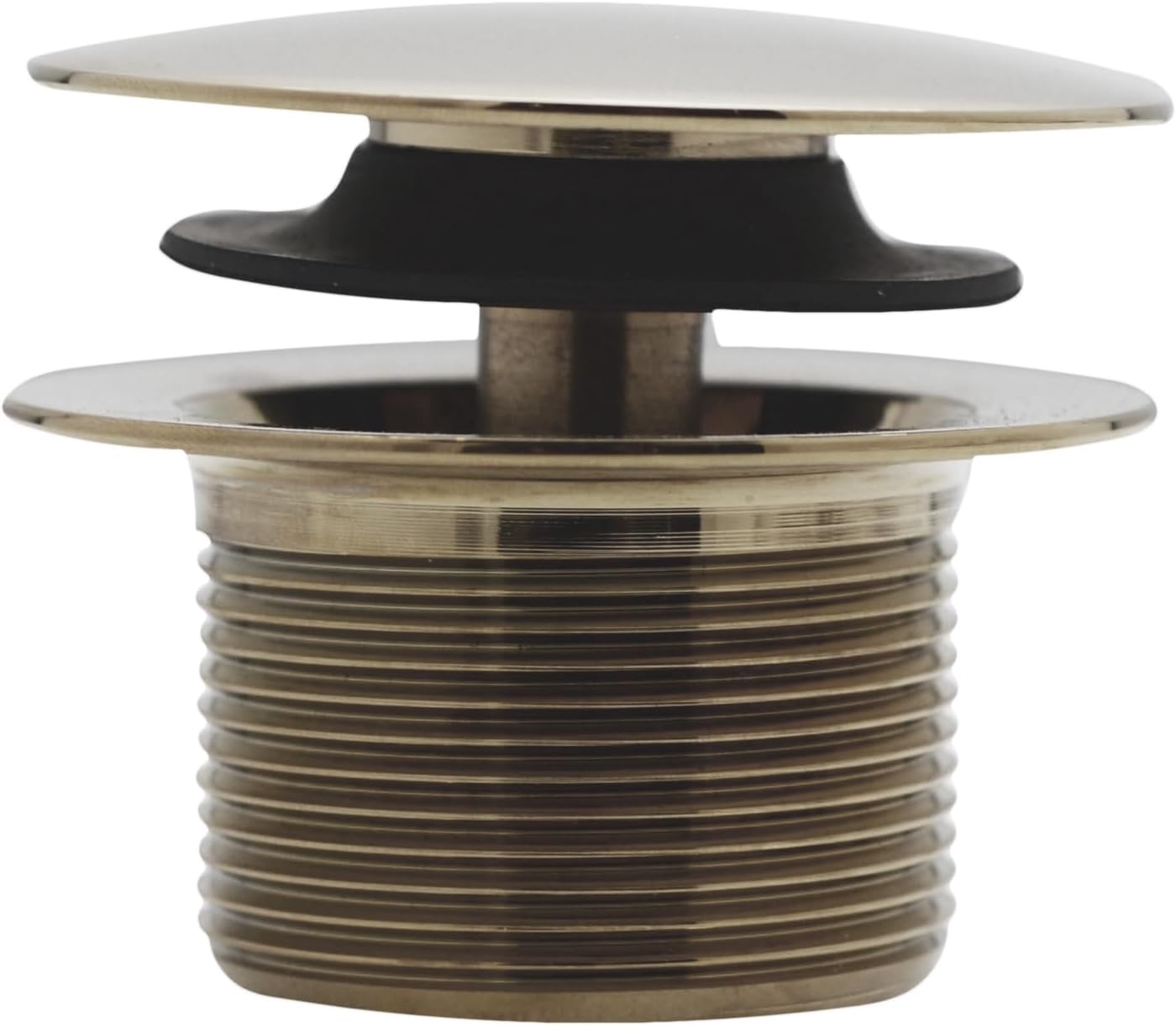 Westbrass D493244LD-4-05 19' Bath Waste Assembly with Tip-Toe Drain Plug and Linear Overflow Faceplate - Sch. 40 PVC, Polished Nickel (4-Pack)