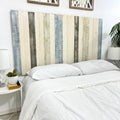 Barn Walls King Headboard Wall-Mounted - Adjustable Floating Backboard for Beds, Bedroom Boardsking, Cabecera de Cama, Split Height, Fullsize Headboards, Farmhouse Bedroom, King Size, Farmhouse Mix