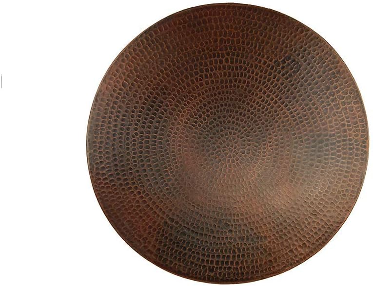 Premier Copper Products LS18DB 18-Inch Hand Hammered Copper Lazy Susan, Oil Rubbed Bronze
