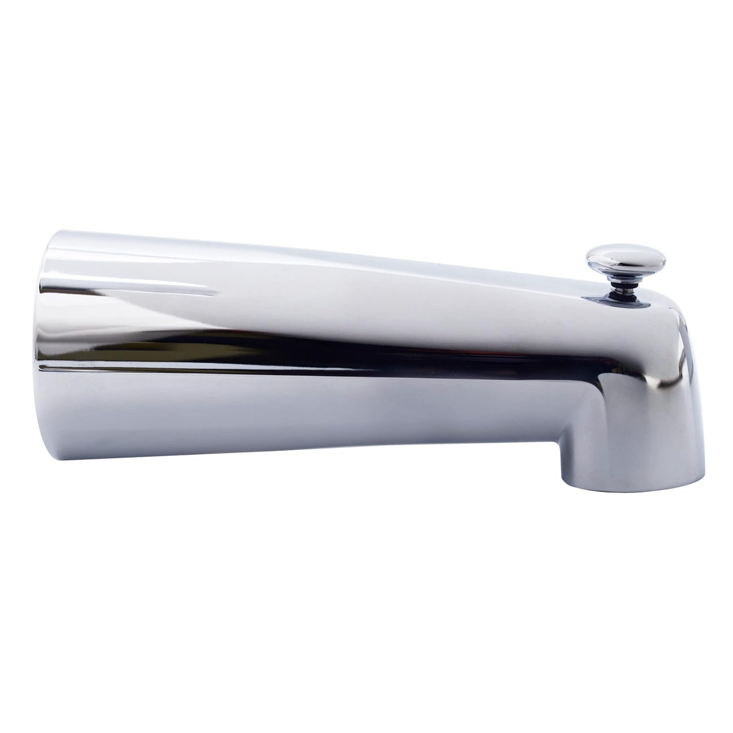 Westbrass E507D-1F-25-26 E507D-1F 7' Reach Wall Mount Tub Spout with Diverter, 25-Pack, Polished Chrome, 25 Count