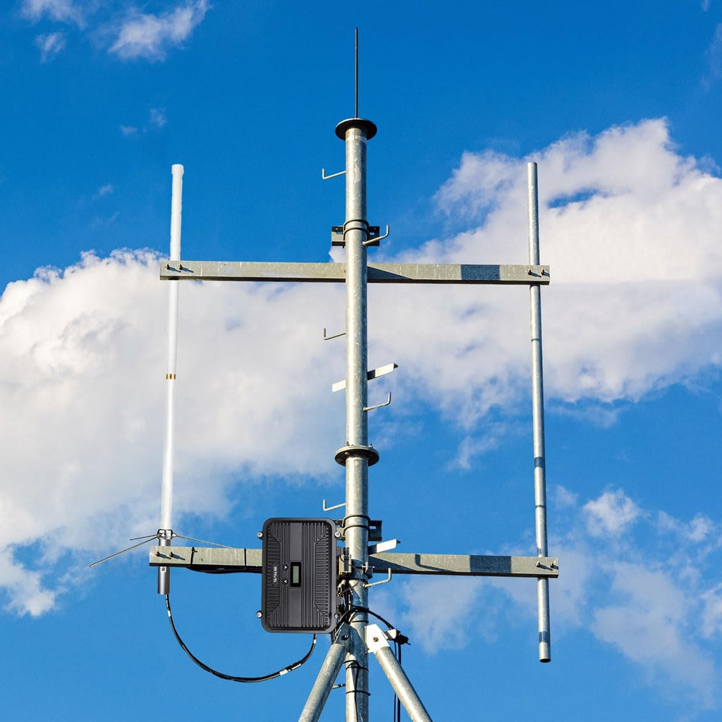 Retevis RT97S GMRS Base Station, RT97 Upgraded Version, Portable Radio Repeater, Long Range Full Duplex Mobile Repeater, Compatible with Raspberry Pi, for Emergency, Warehouse and Logistics(1 Pack)