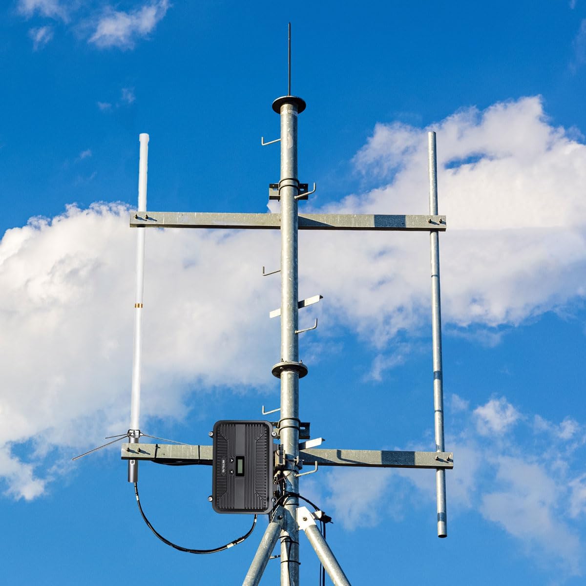 Retevis RT97S GMRS Base Station, RT97 Upgraded Version, Portable Radio Repeater, Long Range Full Duplex Mobile Repeater, Compatible with Raspberry Pi, for Emergency, Warehouse and Logistics(1 Pack)