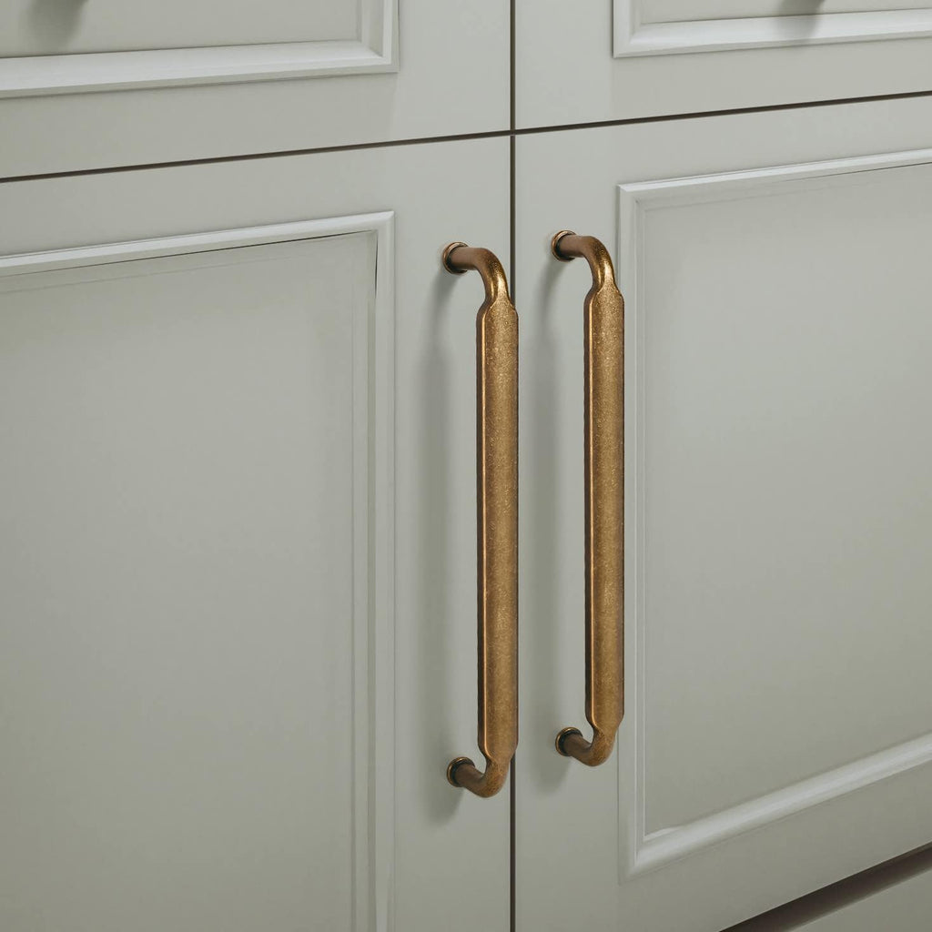 Goo-Ki 24 Pack 3 Inch （76mm） Hole Center Cabinet Pulls Antique Brass Zinc Alloy Kitchen Drawer Pulls Drawer Handles 3.39 Inch Length 2202-GT-76-24