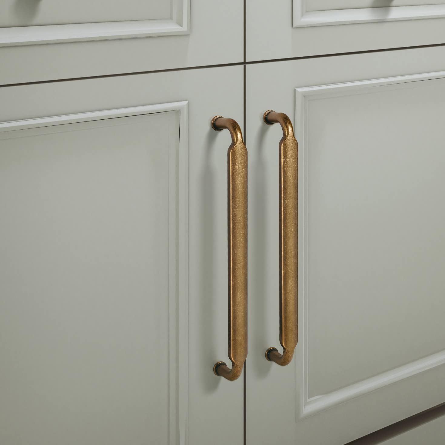 Goo-Ki 24 Pack 3 Inch （76mm） Hole Center Cabinet Pulls Antique Brass Zinc Alloy Kitchen Drawer Pulls Drawer Handles 3.39 Inch Length 2202-GT-76-24