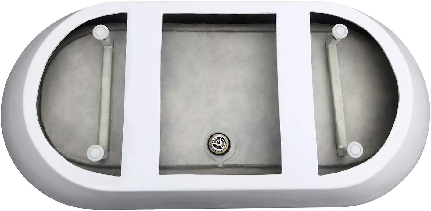 Brooklyn 60 Inch Freestanding Bathtub in White with Polished Chrome Drain and Overflow Trim