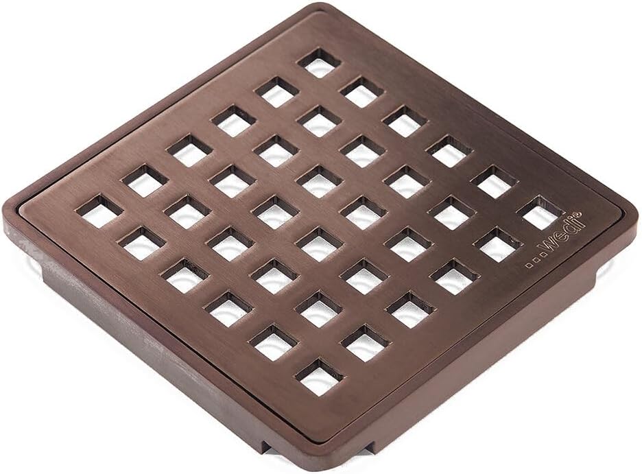 Wedi Fundo Drain Cover Set - 4' x 4' - Oil Rubbed Bronze - US1000056