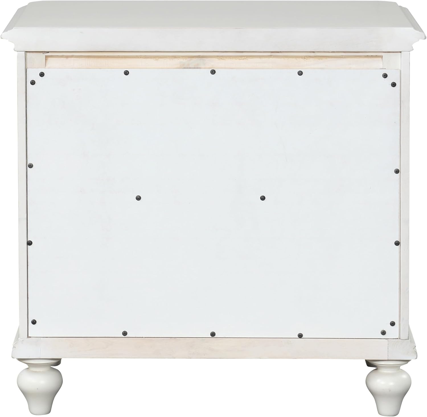 Furniture of America Eryllis Modern Solid Wood 6-Piece Panel Bedroom Set with Louvered Style Headboard, French and English Dovetails, Box Spring Needed, King, Antique White