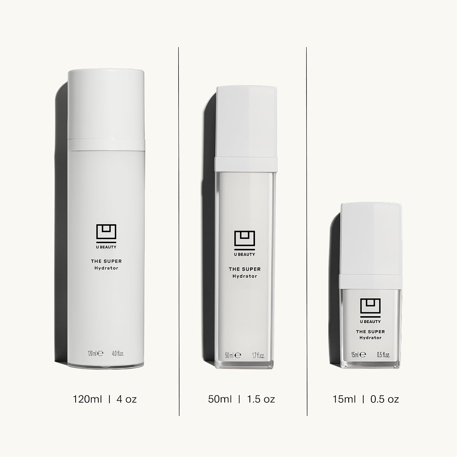 U Beauty The SUPER Hydrator Hyaluronic Acid Moisturizing Cream - Mega-Dose Skin Hydrator with Peptides and Grapeseed Oil for Supple, Smooth, and Softer-Looking Skin For Up To 48 Hours - 4 fl oz