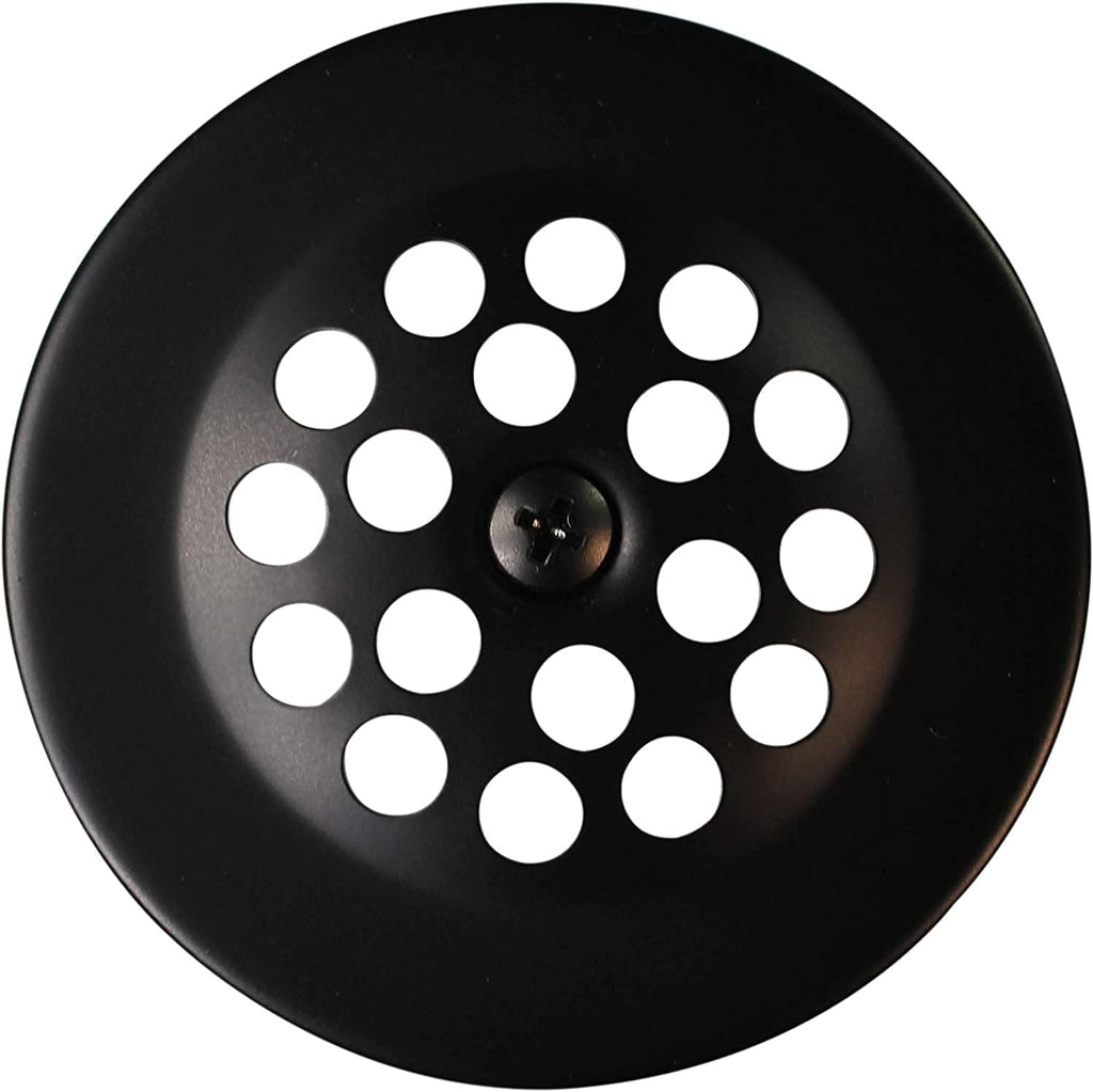 Westbrass 592244-12-12 14' White Poly Tubular Bath Waste & Overflow Assembly with Trip Lever and Strainer Grid Drain Cover, Oil Rubbed Bronze (12-Pack)