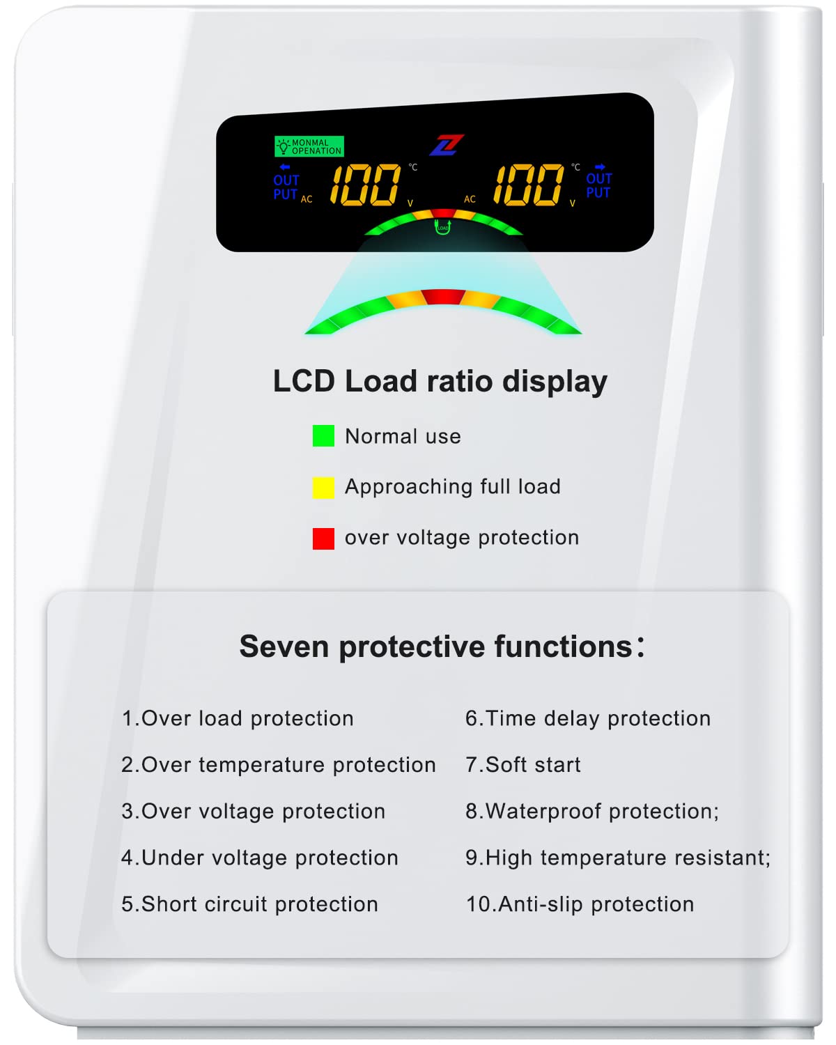 ZHENGXI Step Down Transformer 120v to 100v Voltage Converter 3000W, No Noise, Ten Protection Functions, Using Japan Appliances in US
