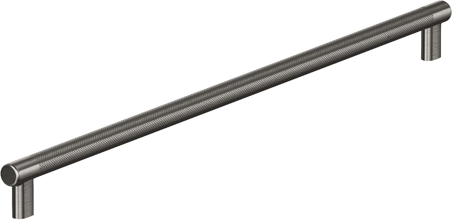 Amerock BP54072GM | Gunmetal Appliance Pull | 24 inch (610mm) Center-to-Center Cabinet Handle | Bronx | Furniture Hardware