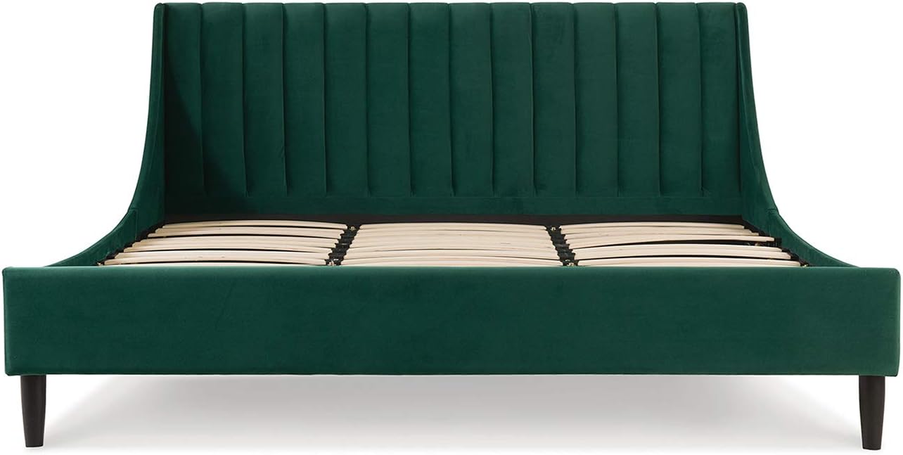 Jennifer Taylor Home Aspen Vertical Tufted Modern Headboard Platform Bed Set